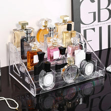Load image into Gallery viewer, 1pc,Transparent multi-layer perfume storage rack, cosmetics display rack, dressing table sorting rack, nail polish rack