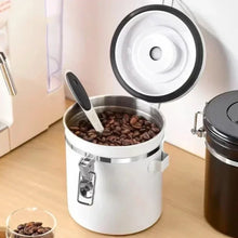 Load image into Gallery viewer, 1200/1500/1800ml Stainless Steel Vacuum Storage Container, Airtight Jar, Coffee Beans, Grains, Tea, Nut, Keep Fresh Hot Sale