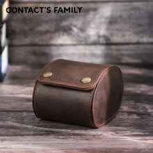 Load image into Gallery viewer, Luxury Watch Roll Case Display Watch Box Crazy Horse Leather Travel Portable Wrist watch Jewelry Storage Organizer Gift Box
