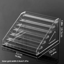 Load image into Gallery viewer, 1pc,Transparent multi-layer perfume storage rack, cosmetics display rack, dressing table sorting rack, nail polish rack