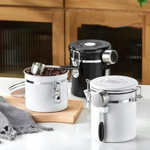 Load image into Gallery viewer, 1200/1500/1800ml Stainless Steel Vacuum Storage Container, Airtight Jar, Coffee Beans, Grains, Tea, Nut, Keep Fresh Hot Sale