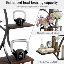 Load image into Gallery viewer, 7 Tier Tree Shaped Plant Stand for Patio Living Room Metal Plant Flower Pot Display Holder with Lights
