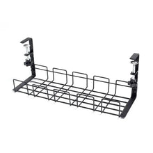Load image into Gallery viewer, Under Table Storage Rack Metal Cable Management Tray Home Office Desk Wire Organizer No Punching Kitchen Storage Accessories
