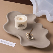Load image into Gallery viewer, Large Irregular Tray Silicone Mold DIY Creative Wavy Line Cloud Coaster Jewelry Storage Plate Making Mold Plaster Craft Home Dec
