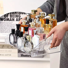 Load image into Gallery viewer, 1pc,Transparent multi-layer perfume storage rack, cosmetics display rack, dressing table sorting rack, nail polish rack
