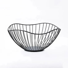 Load image into Gallery viewer, Fruit Basket Durable Metal Wire Storage Bowl Nordic Style Iron Home Snacks Bread Dining Table Indoor Cosmetic Storage Basket
