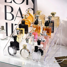 Load image into Gallery viewer, 1pc,Transparent multi-layer perfume storage rack, cosmetics display rack, dressing table sorting rack, nail polish rack
