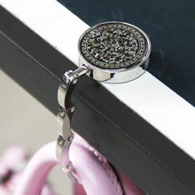 Load image into Gallery viewer, Round Table Vintage Flowers Foldable Purse Bag Hanger Handbag Hook

