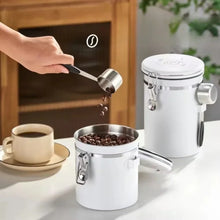 Load image into Gallery viewer, 1200/1500/1800ml Stainless Steel Vacuum Storage Container, Airtight Jar, Coffee Beans, Grains, Tea, Nut, Keep Fresh Hot Sale
