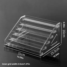 Load image into Gallery viewer, 1pc,Transparent multi-layer perfume storage rack, cosmetics display rack, dressing table sorting rack, nail polish rack
