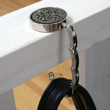 Load image into Gallery viewer, Round Table Vintage Flowers Foldable Purse Bag Hanger Handbag Hook
