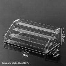 Load image into Gallery viewer, 1pc,Transparent multi-layer perfume storage rack, cosmetics display rack, dressing table sorting rack, nail polish rack
