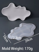 Load image into Gallery viewer, Large Irregular Tray Silicone Mold DIY Creative Wavy Line Cloud Coaster Jewelry Storage Plate Making Mold Plaster Craft Home Dec

