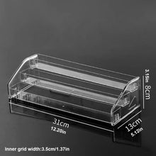 Load image into Gallery viewer, 1pc,Transparent multi-layer perfume storage rack, cosmetics display rack, dressing table sorting rack, nail polish rack

